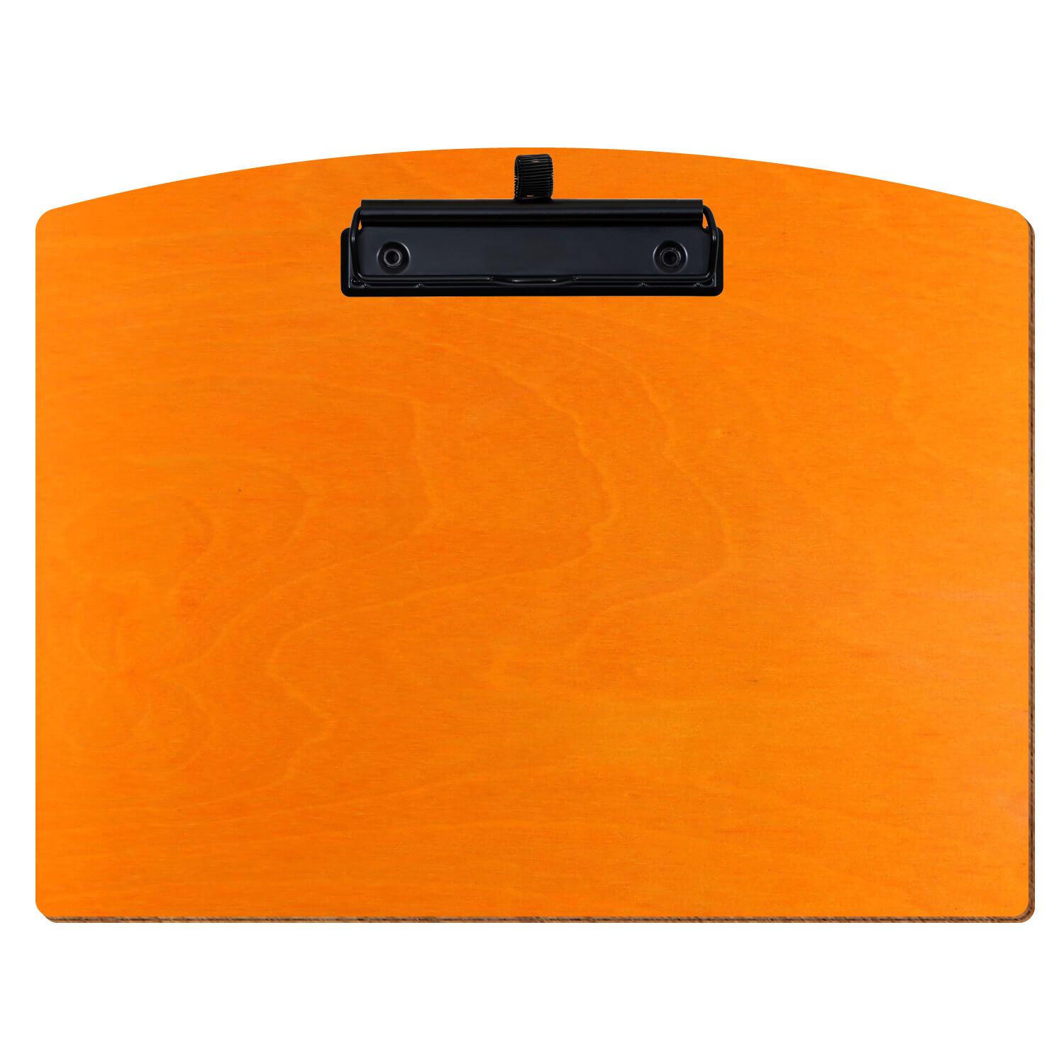 Klemmbrett Segmentform Orange A4 querkant Stifthalter Bügelklemme schwarz