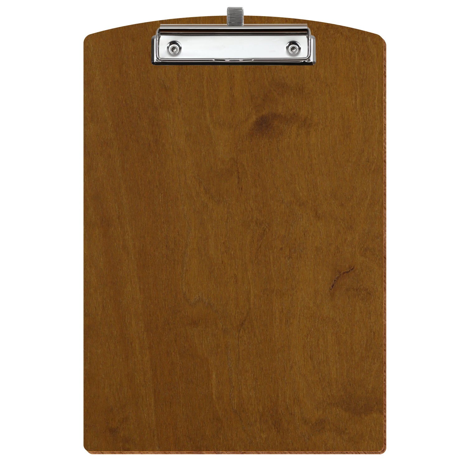 Klemmbrett Segmentform Teak A4 hochkant Stifthalter Bügelklemme silber