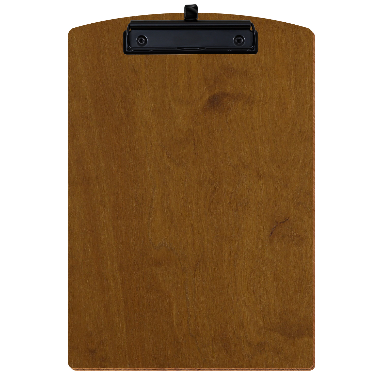 Klemmbrett Segmentform Teak A4 hochkant Stifthalter Bügelklemme schwarz