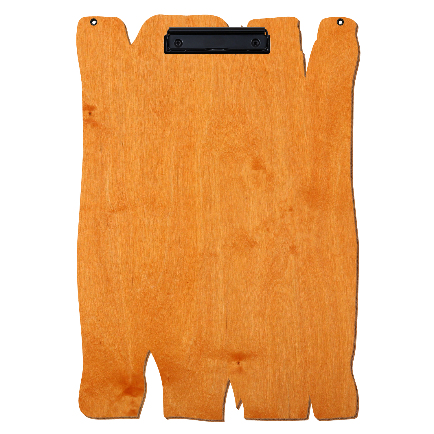 Klemmbrett Holzbrettform mit 2 Ösen Toscana A3 hochkant Bügelklemme schwarz