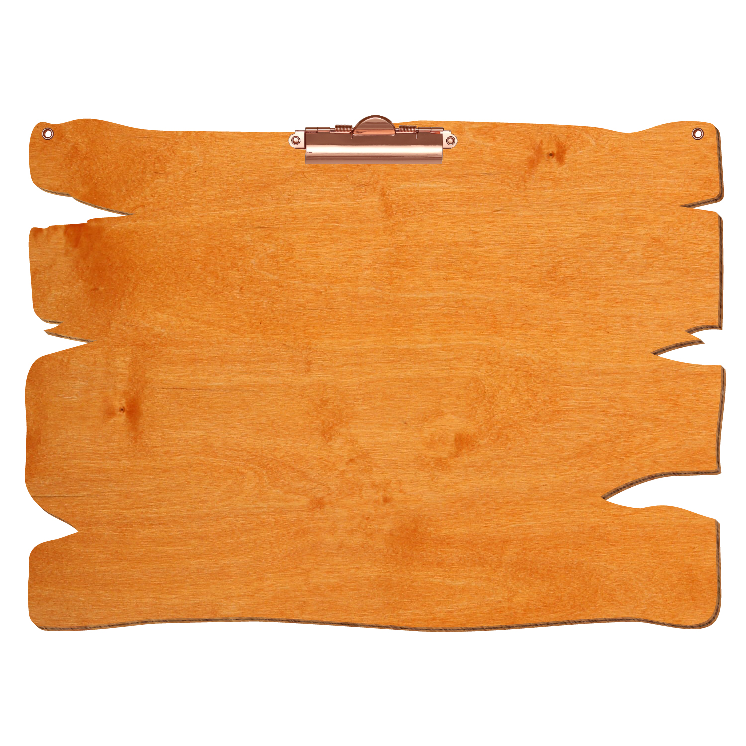 Klemmbrett Holzbrettform mit 2 Ösen Toscana A3 querkant Zahnklemme roségold