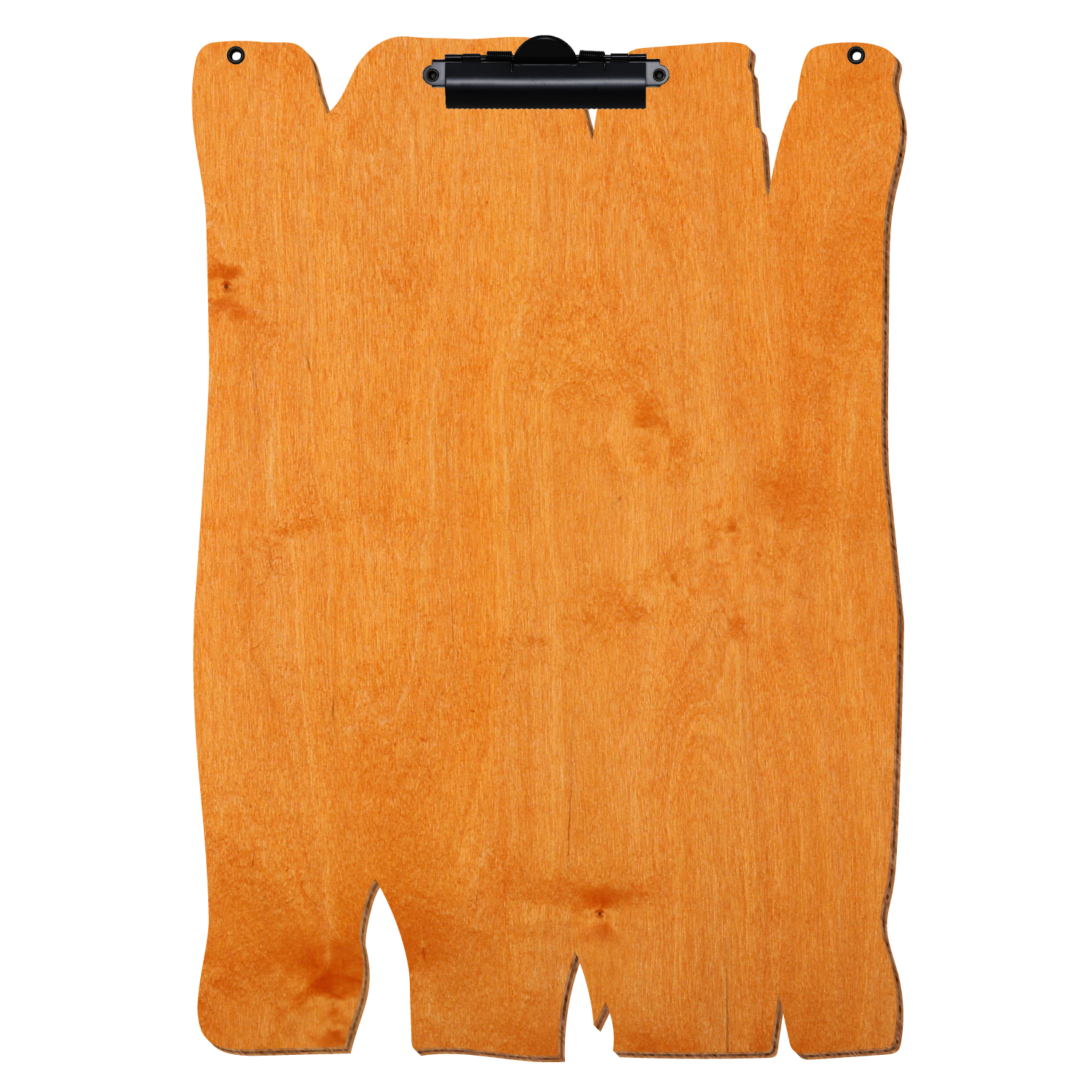 Klemmbrett Holzbrettform mit 2 Ösen Toscana A3 hochkant Zahnklemme schwarz