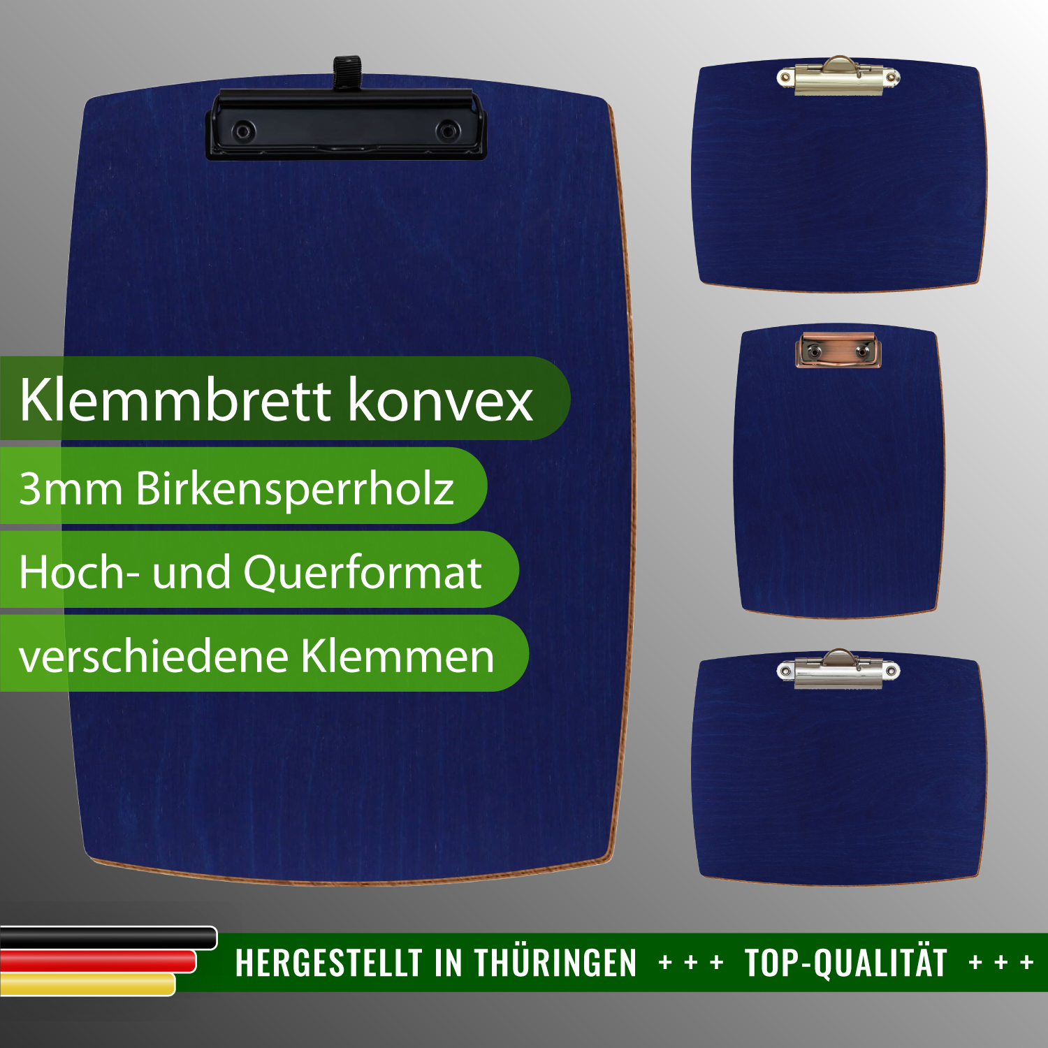 Klemmbrett konvex Blau