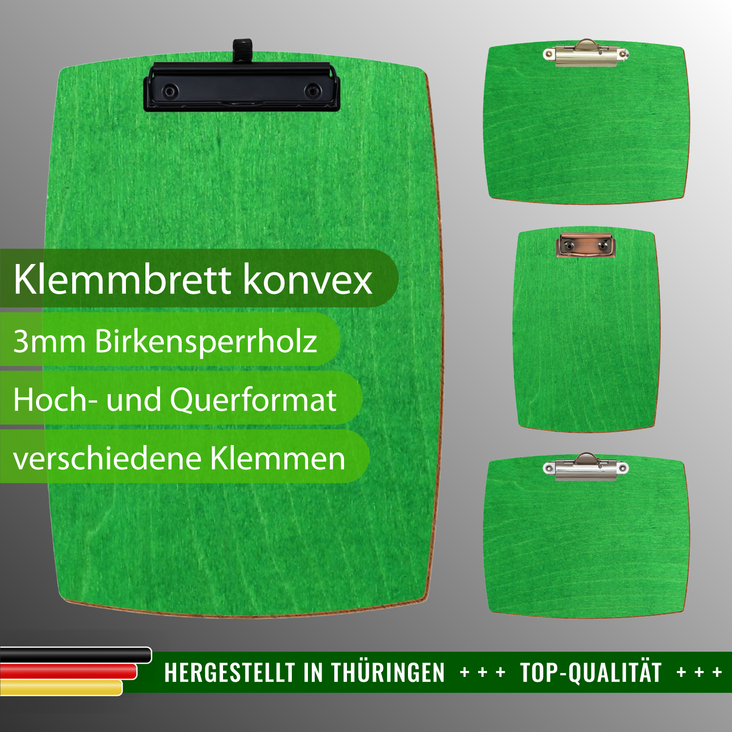 Klemmbrett konvex Hellgrün