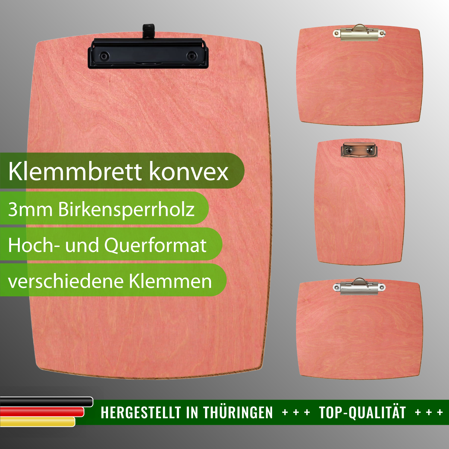 Klemmbrett konvex Rosa
