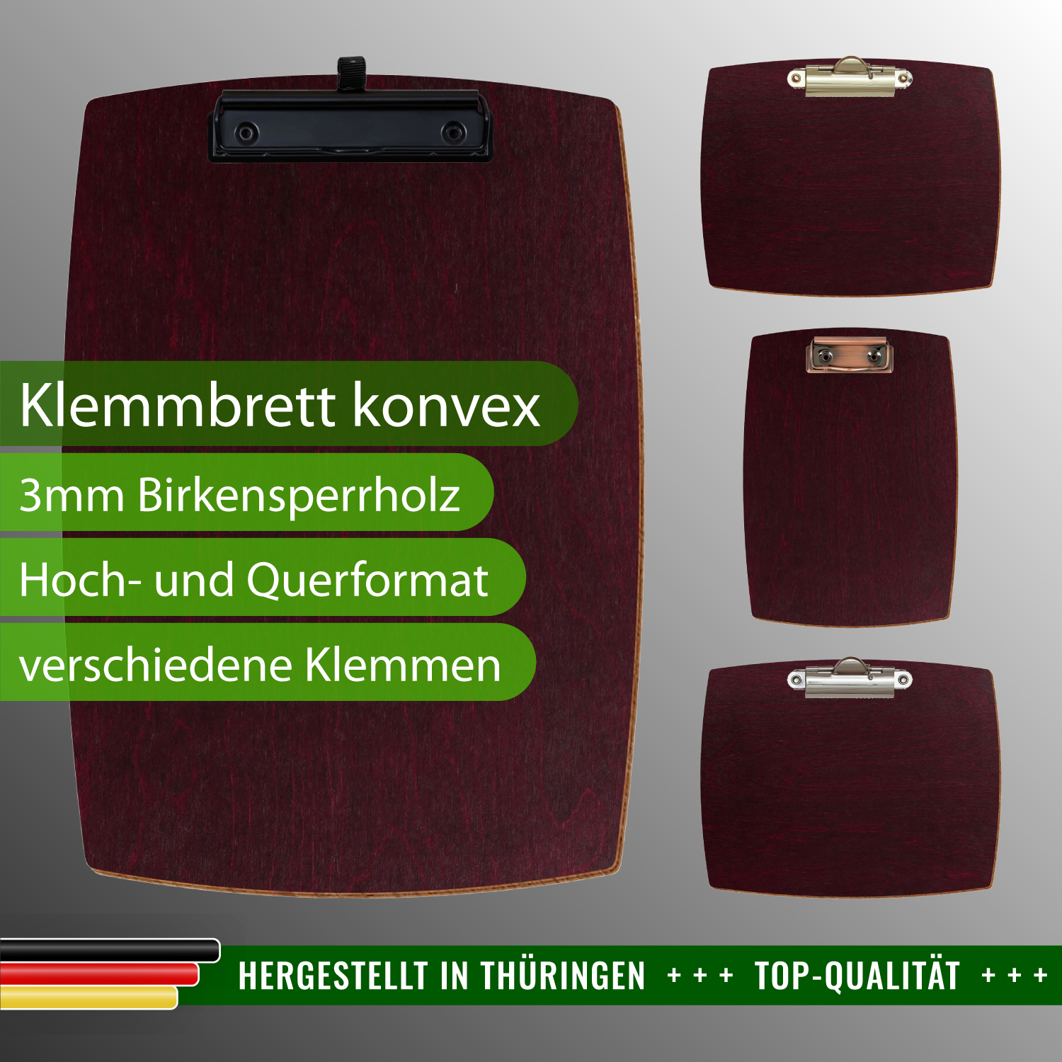 Klemmbrett konvex Violett mit Produktinfos