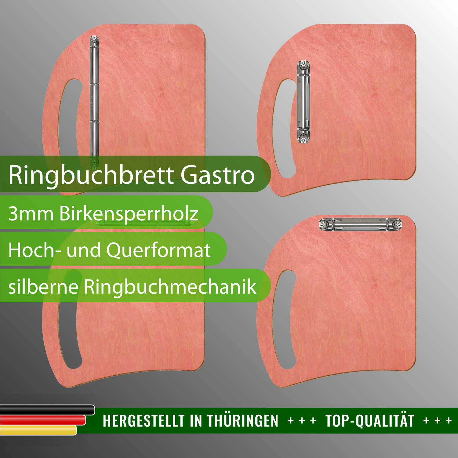 Ringbuchbrett Gastro Rosa