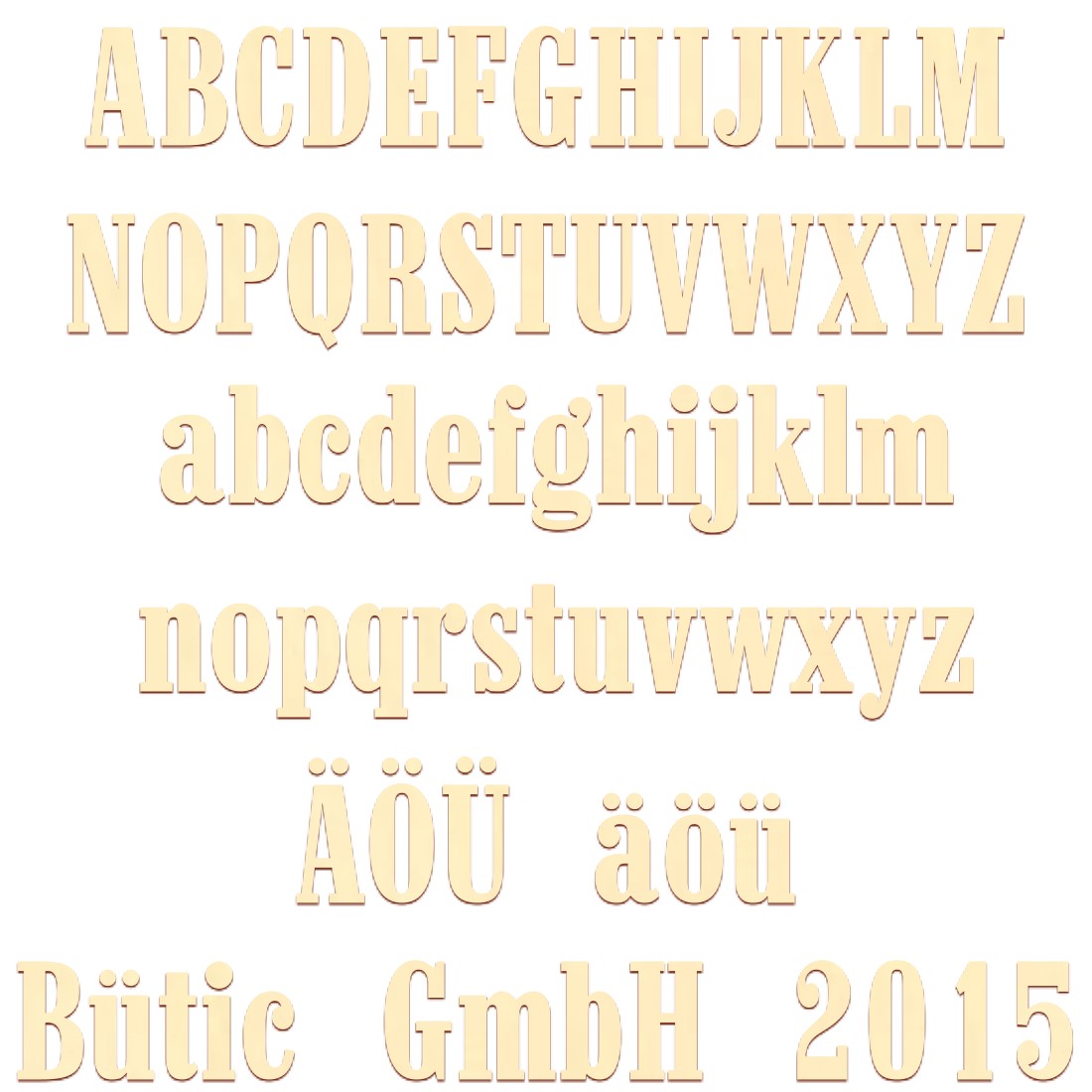 Holz Buchstaben Western Schriftzug
