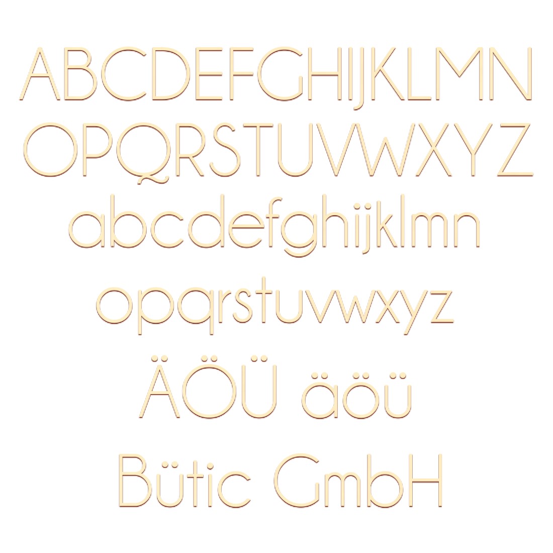 Holz Buchstaben Campagne Schriftzug