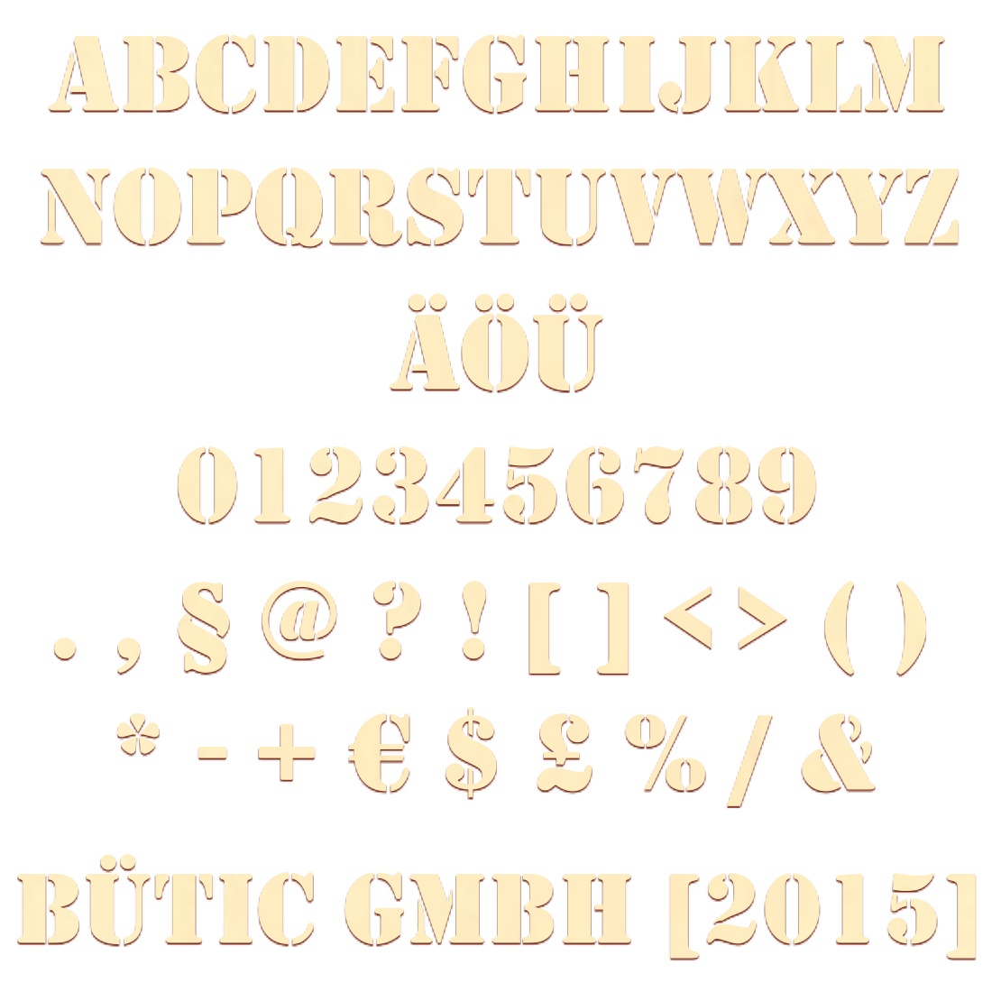 Holz Buchstaben Zahlen Sonderzeichen Stencil Schriftzug