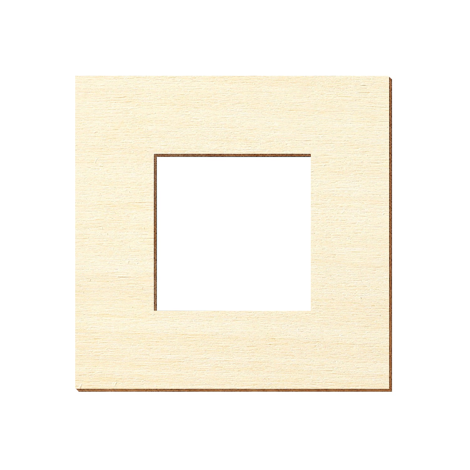 Quadrat mit Ausschnitt Holz Zuschnitt 5-40cm