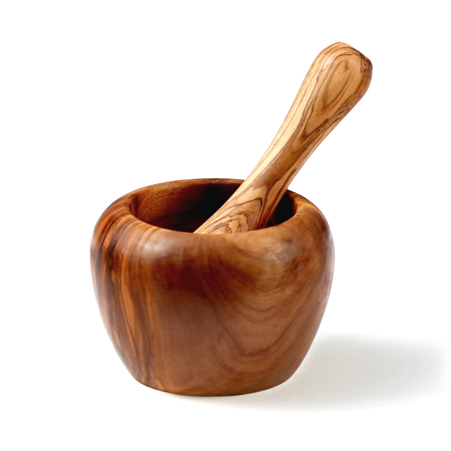 Olivenholz Mörser mit Stößel