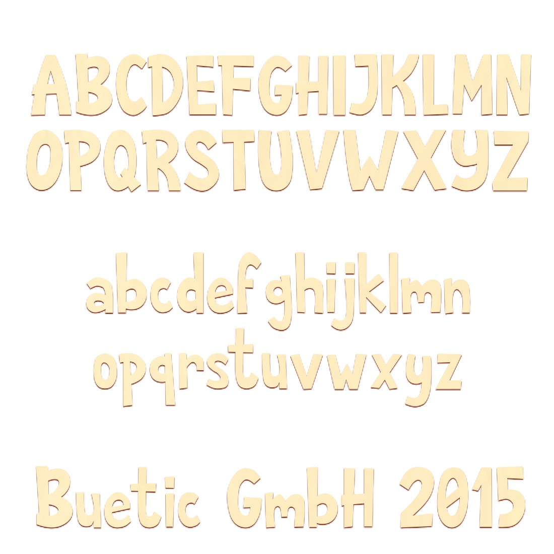 Holz Buchstaben Anatawa Schriftzug