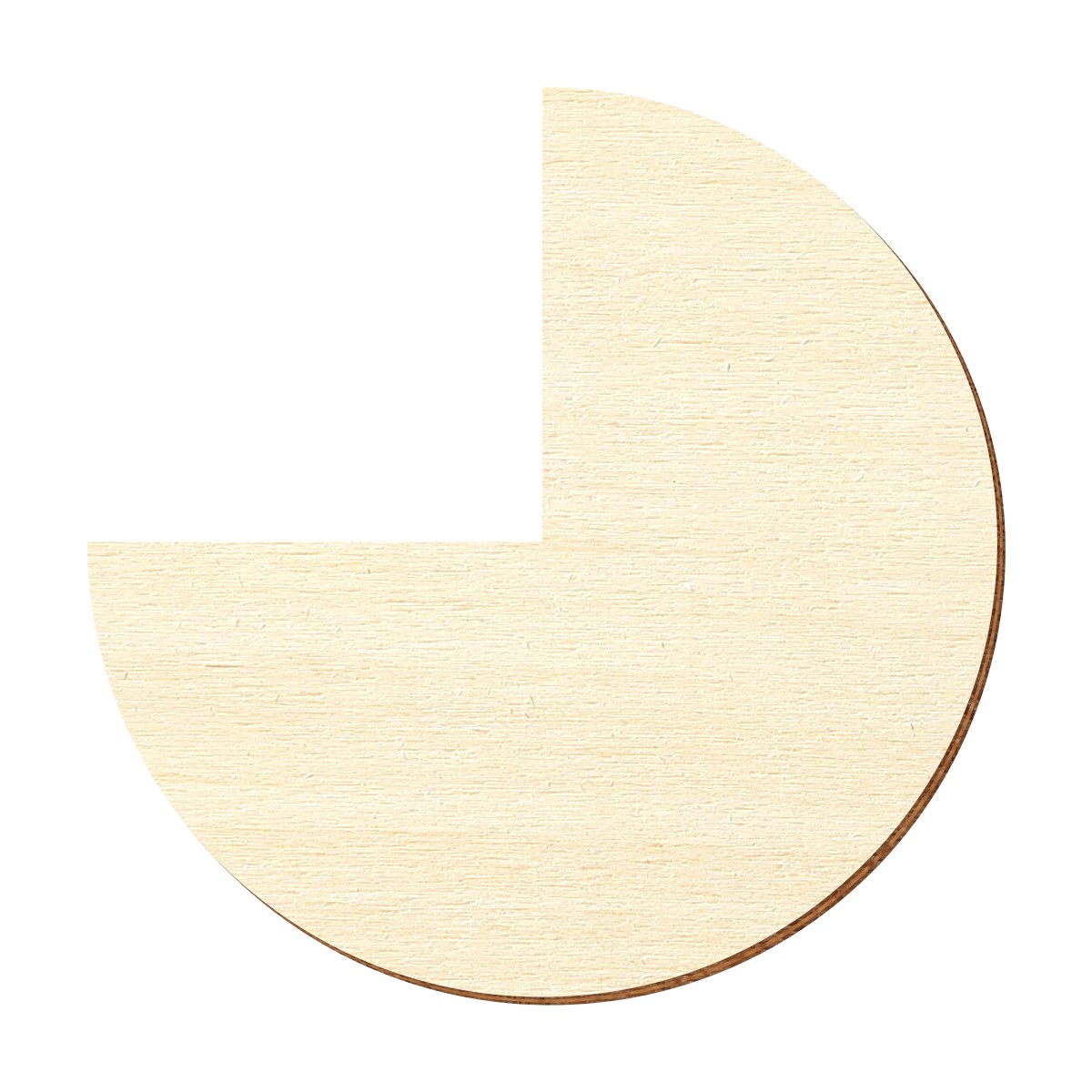 3/4 Kreis Holz Zuschnitt 5-50cm