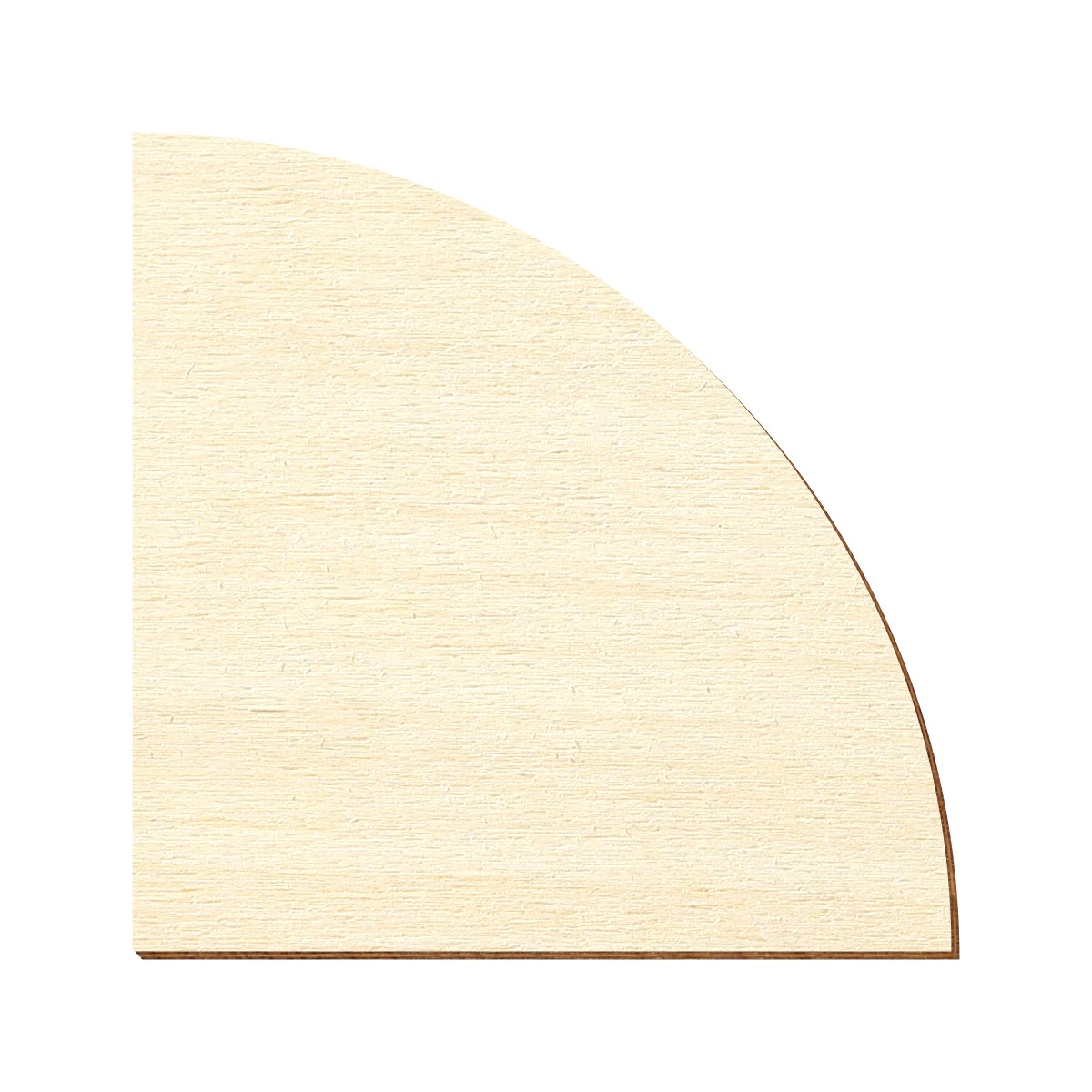 1/4 Kreis Holz Zuschnitt 5-50cm