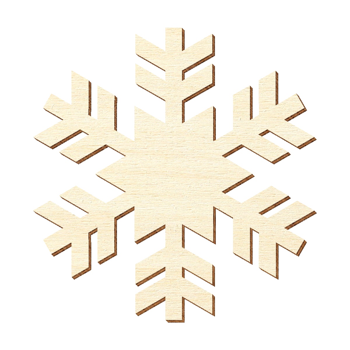 Schneeflocke Kristall Holz Zuschnitt 5-50cm