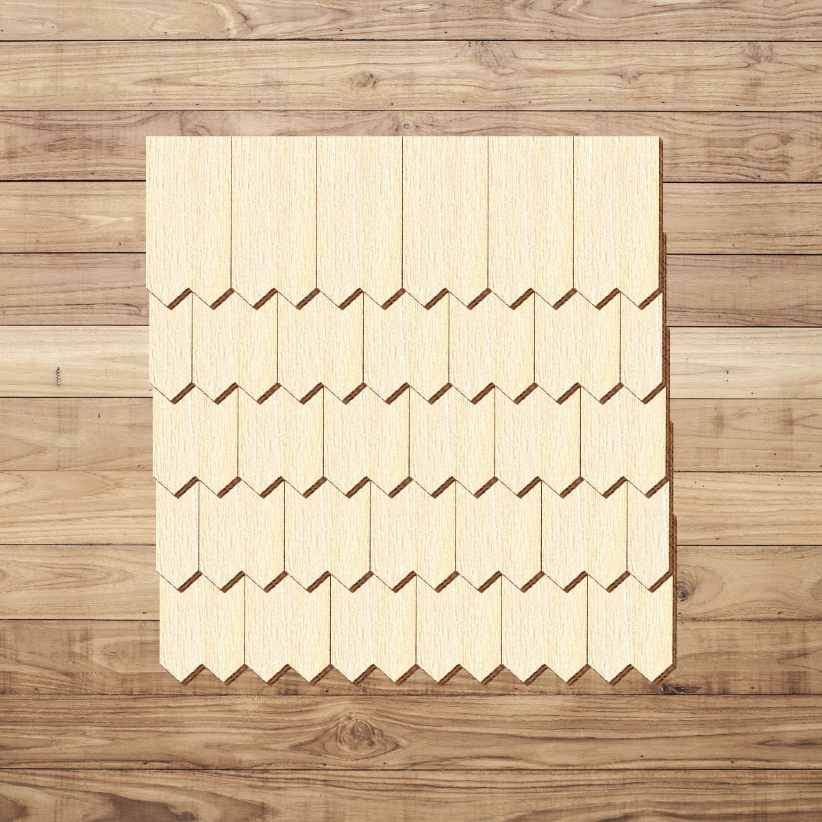 Schindeln Zackenform Holz Zuschnitt