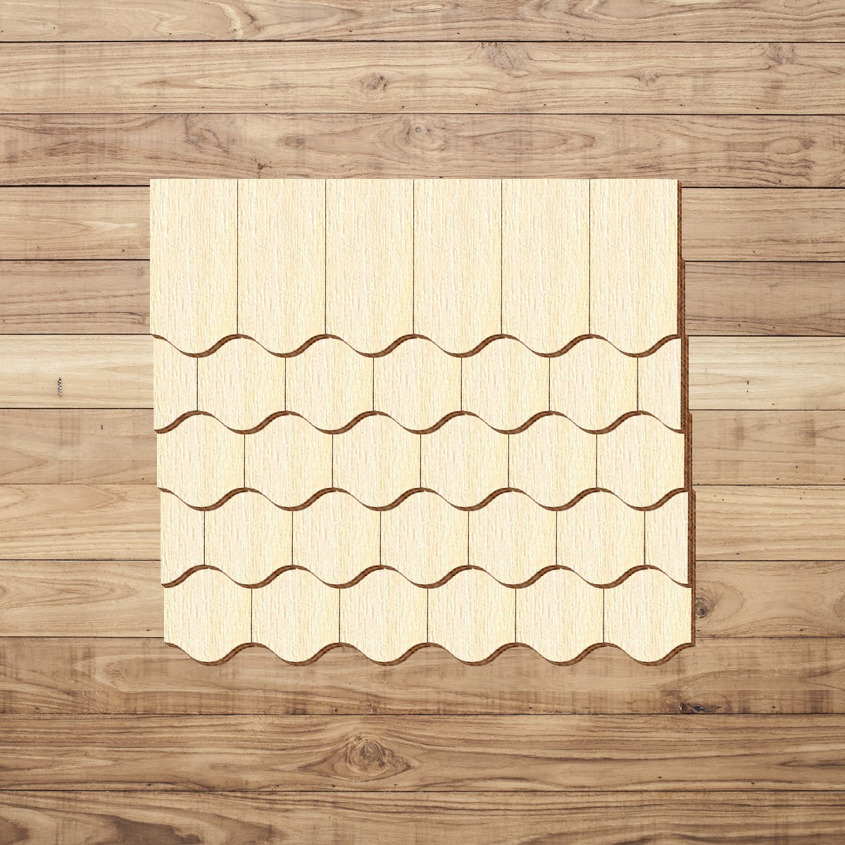 Schindeln Wellenform Holz Zuschnitt