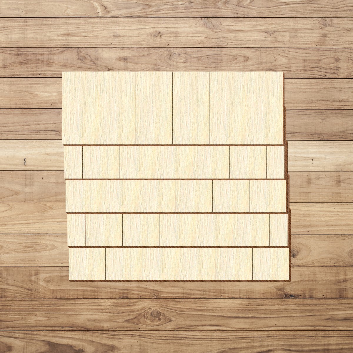 Schindeln Rechteckform Holz Zuschnitt