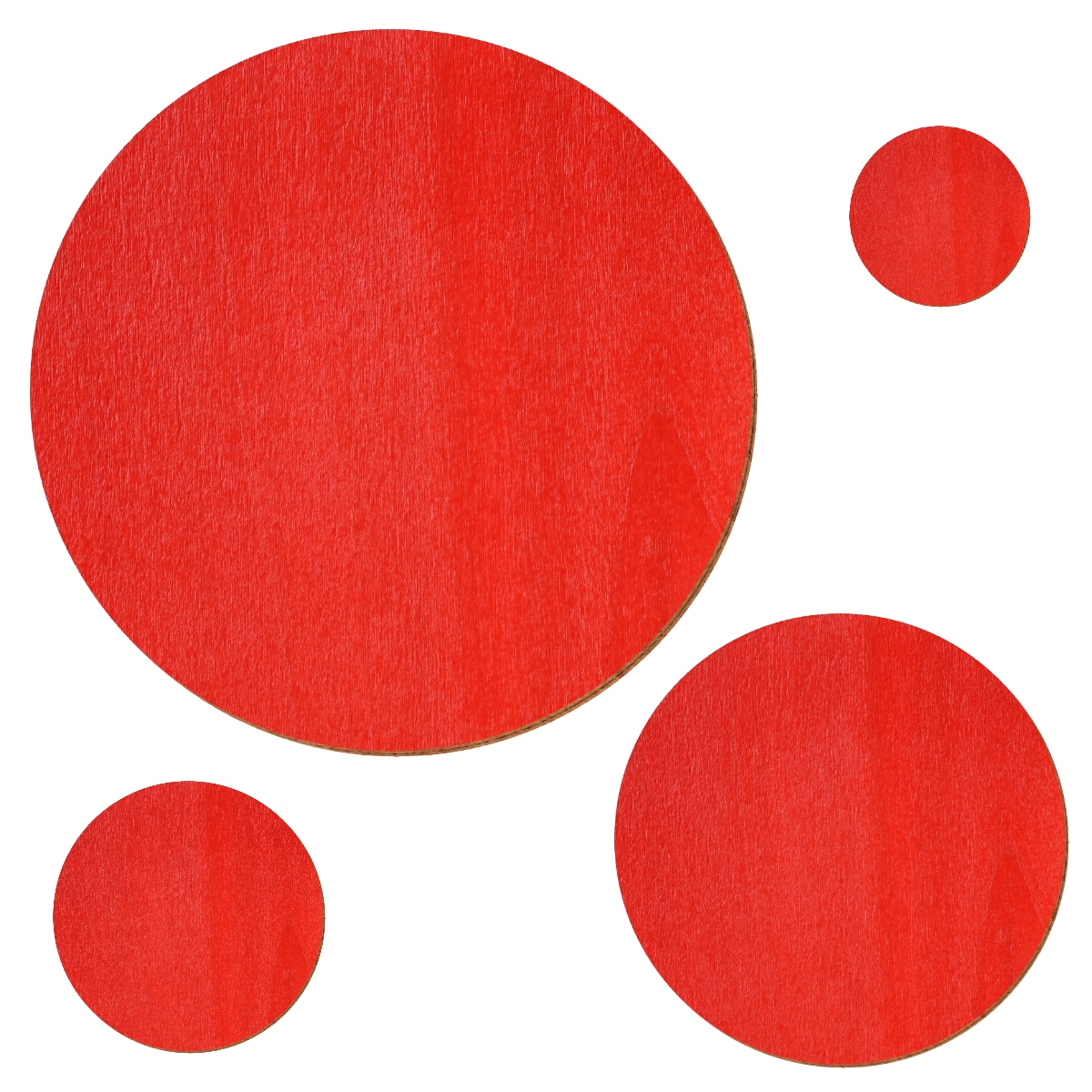 Scheiben Holz Zuschnitt Rot 5-40cm