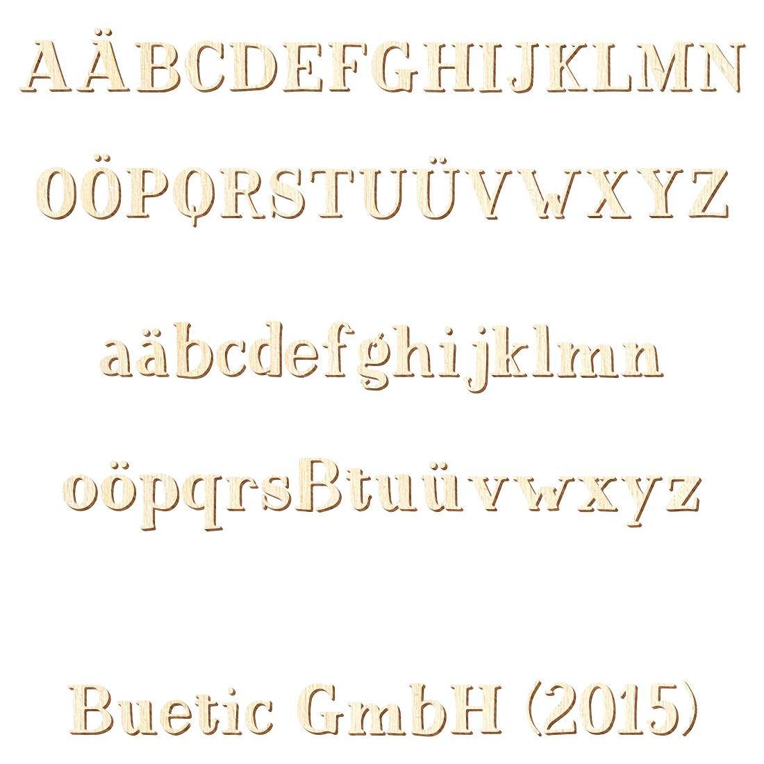 Holz Buchstaben Magnolia Schriftzug