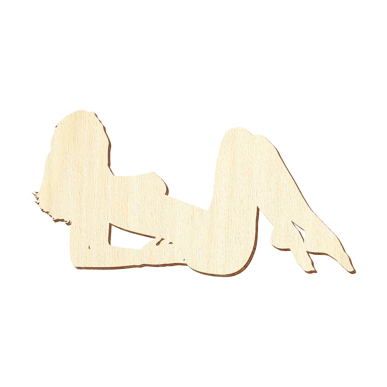 Sexy Frau Holz Zuschnitt 5-50cm