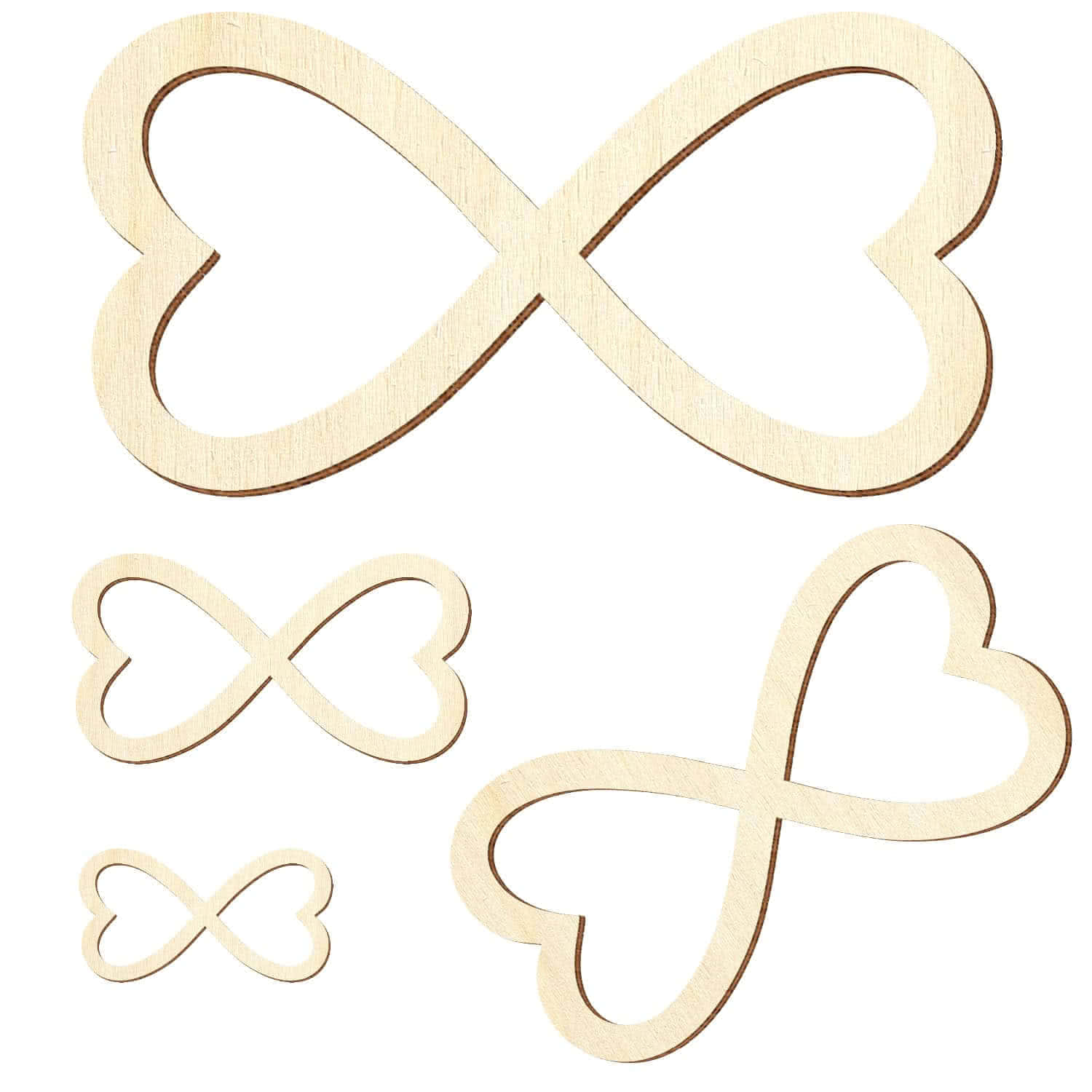 Unendlichkeitszeichen Love Infinity Holz Zuschnitt 5-50cm