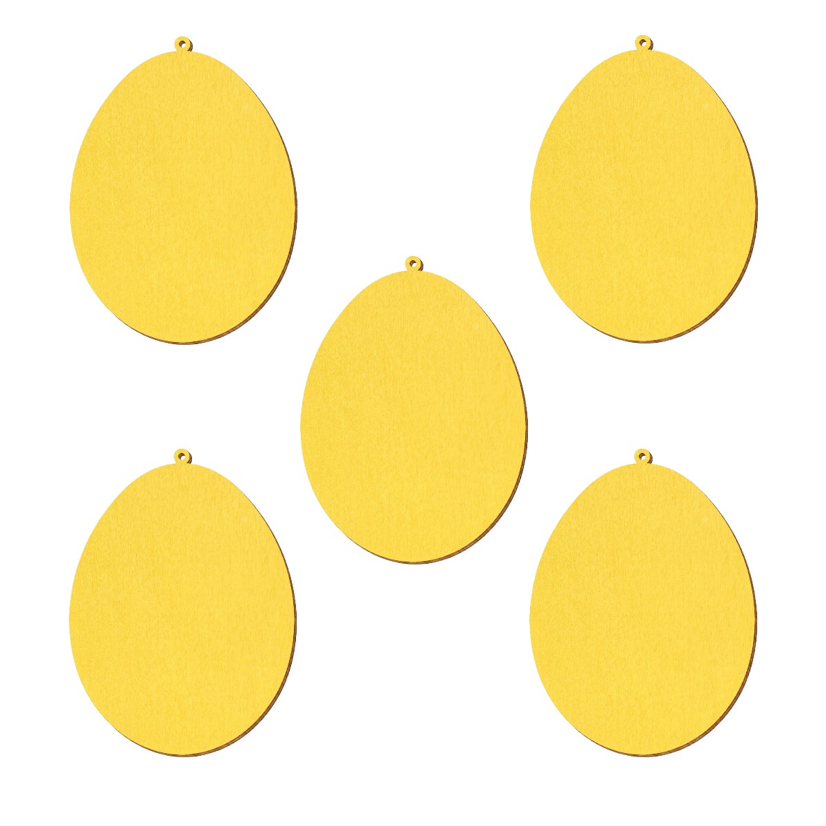 5er Set bunte Holz Ostereier Osterschmuck