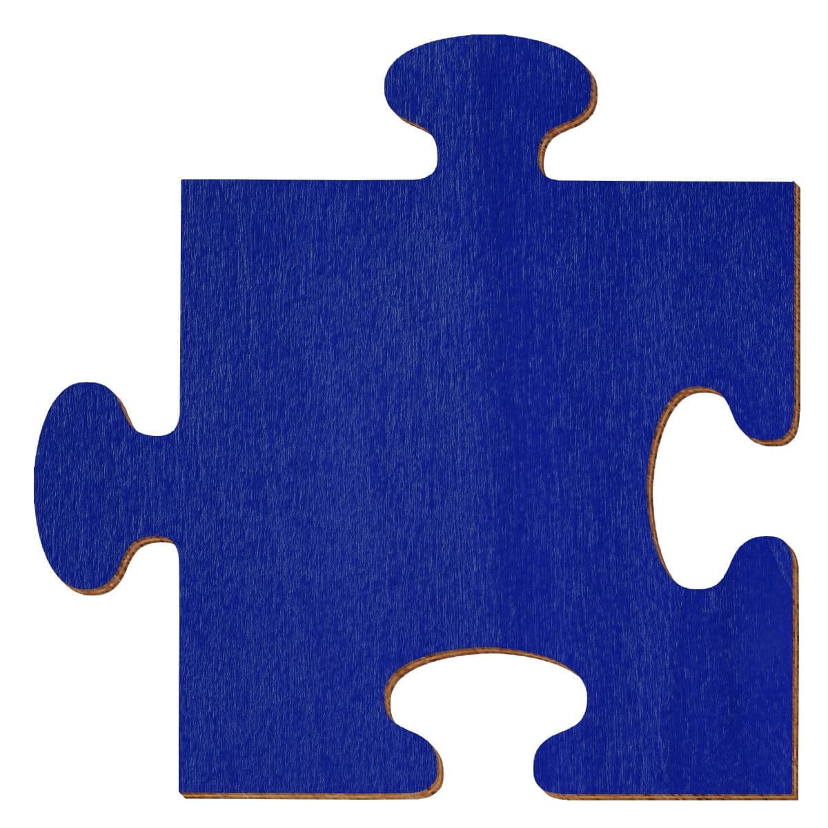 Puzzle Holz Zuschnitt Dunkelblau 5-50cm