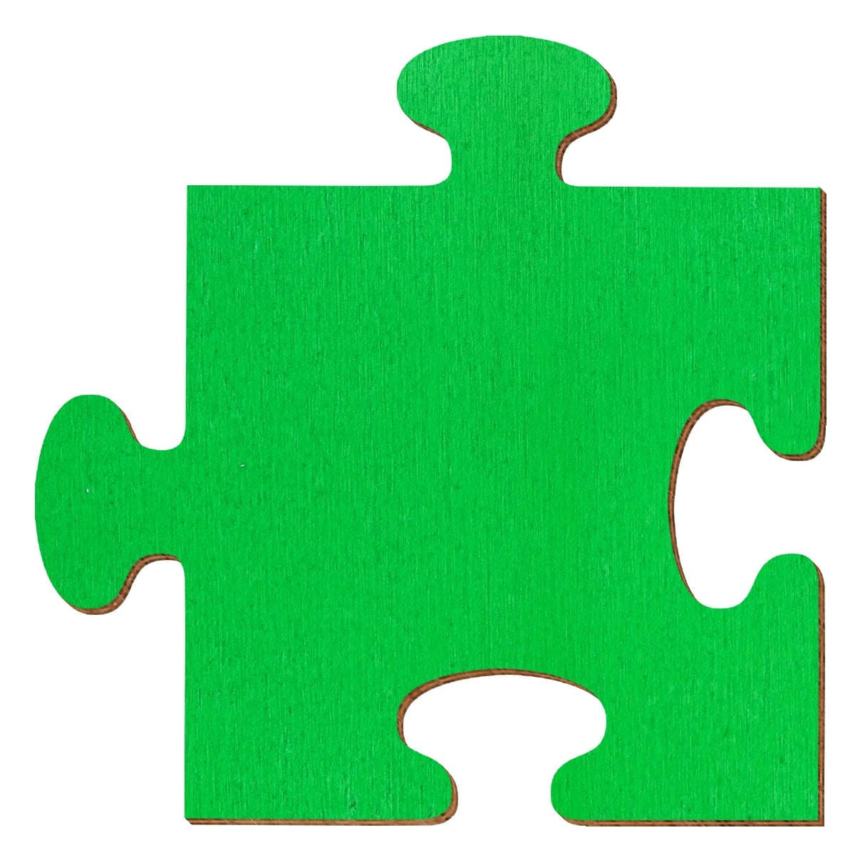 Puzzle Holz Zuschnitt Grün 5-50cm