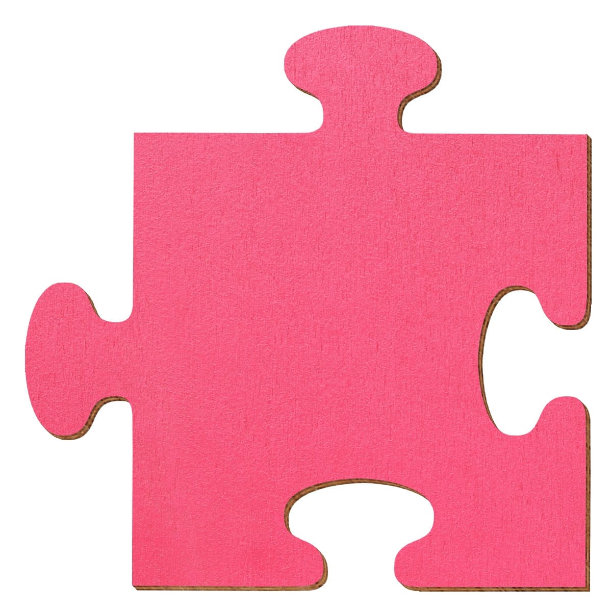 Puzzle Holz Zuschnitt Pink 5-50cm