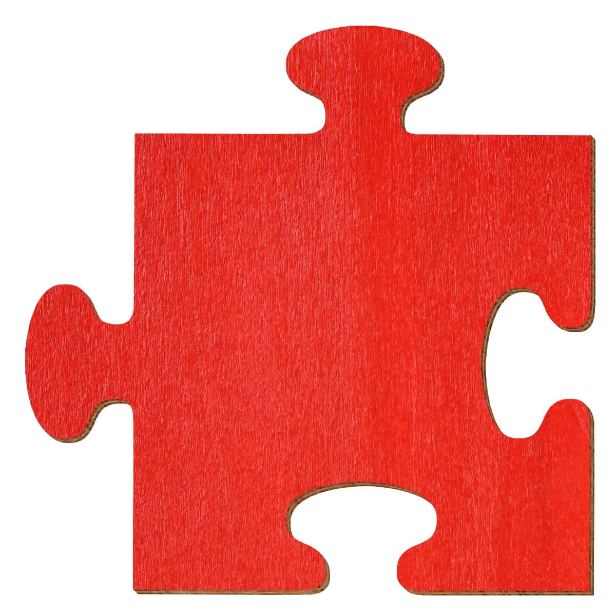 Puzzle Holz Zuschnitt Rot 5-50cm