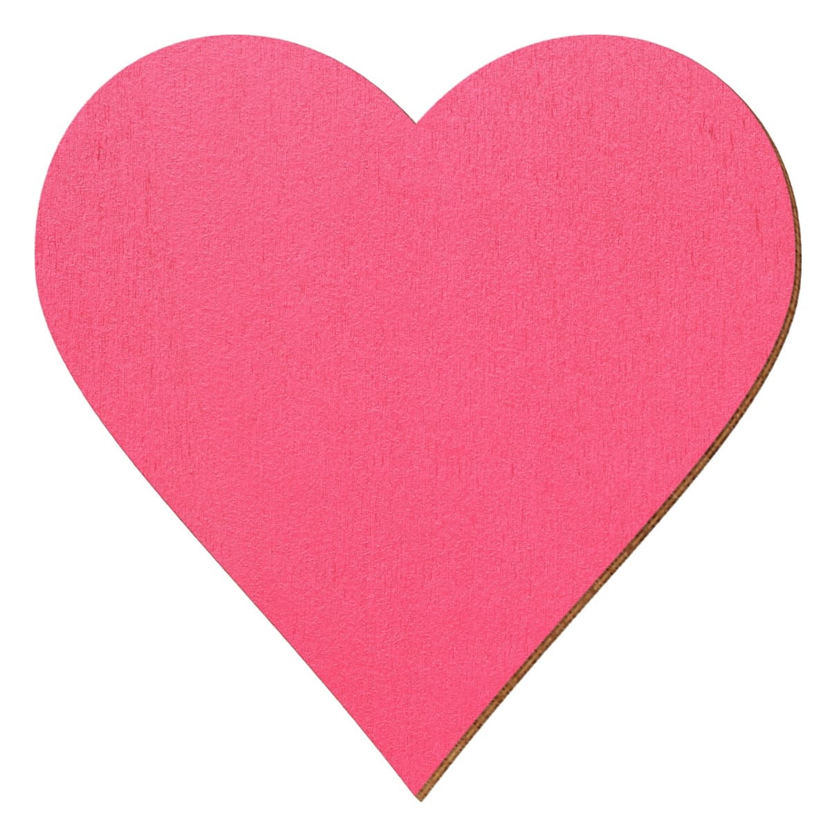 Herzen Holz Zuschnitt Pink 5-40cm
