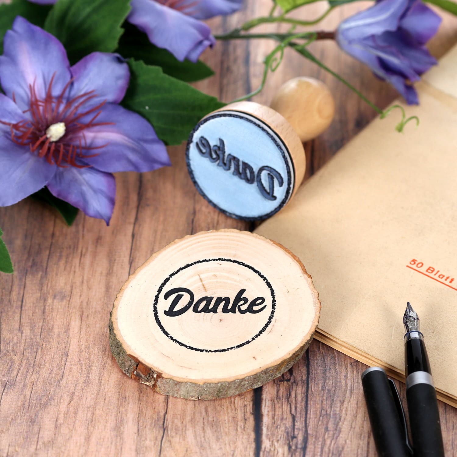 Danke-Stempel Holzstempel