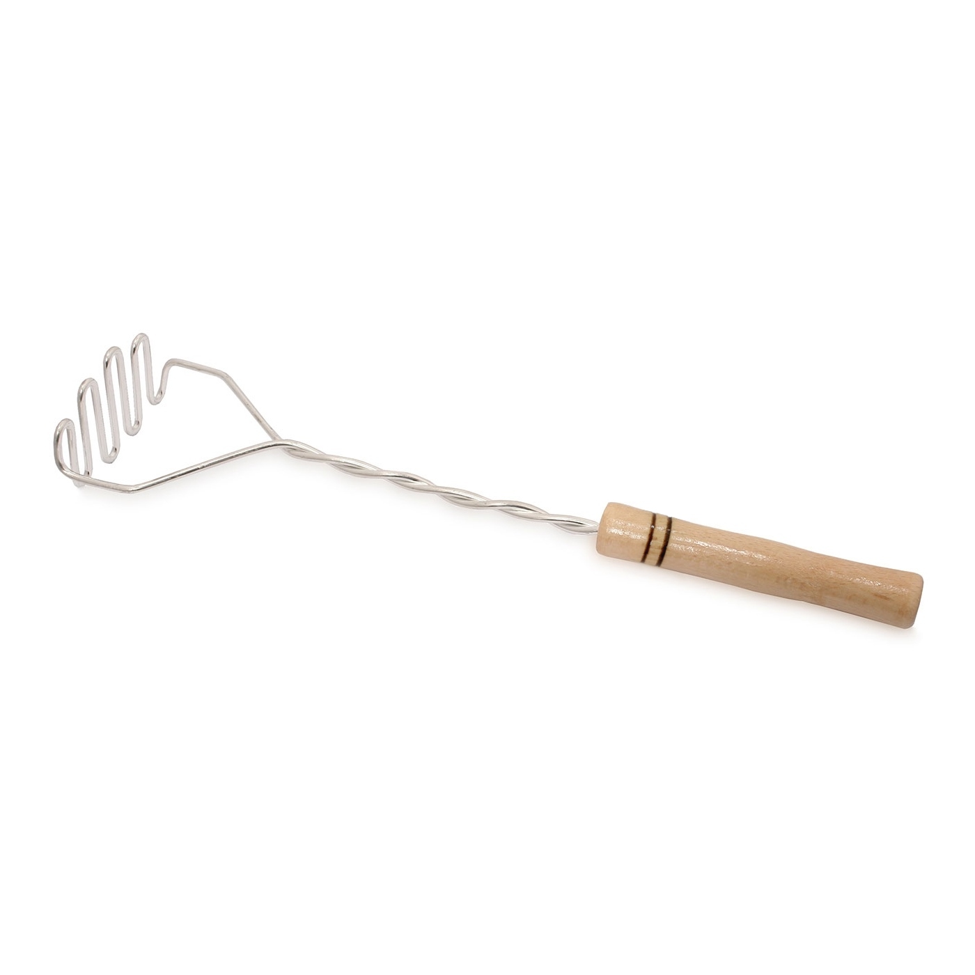 Kartoffelstampfer Federstampfer mit Holzgriff