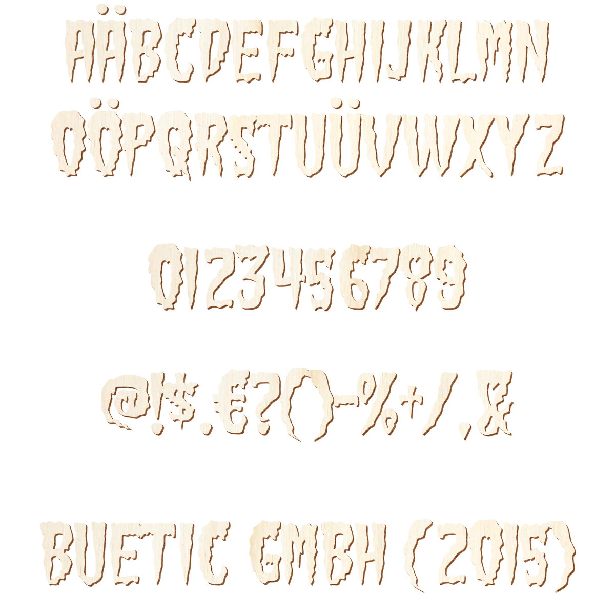 Holz Buchstaben Zahlen Sonderzeichen Green Fuzz Schriftzug