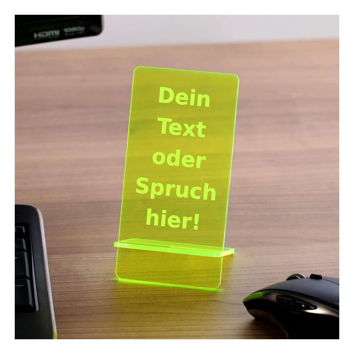 Design Handyhalter aus Holz und PLEXIGLAS®
