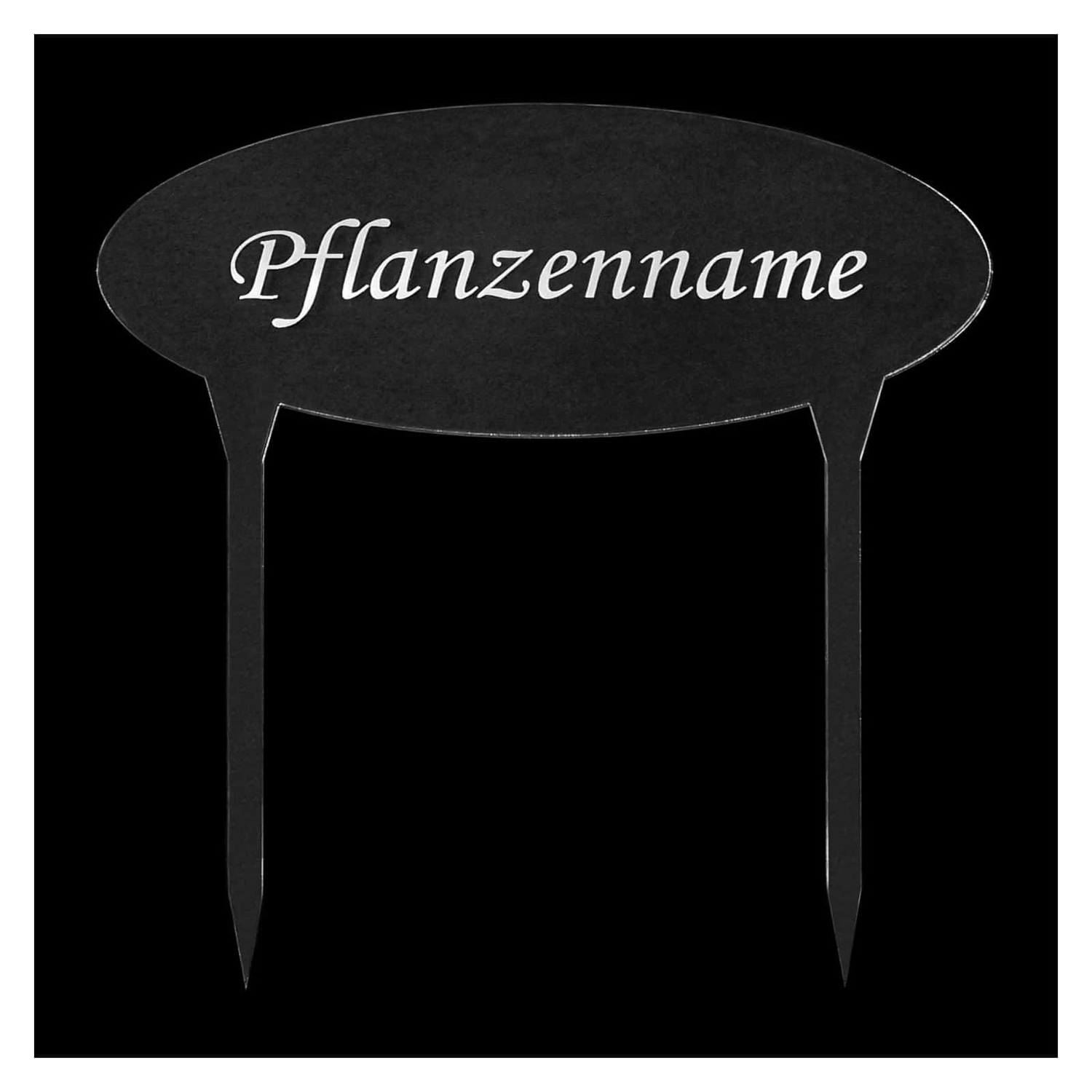 PLEXIGLAS® Pflanzschilder Oval XXL farblos transparent