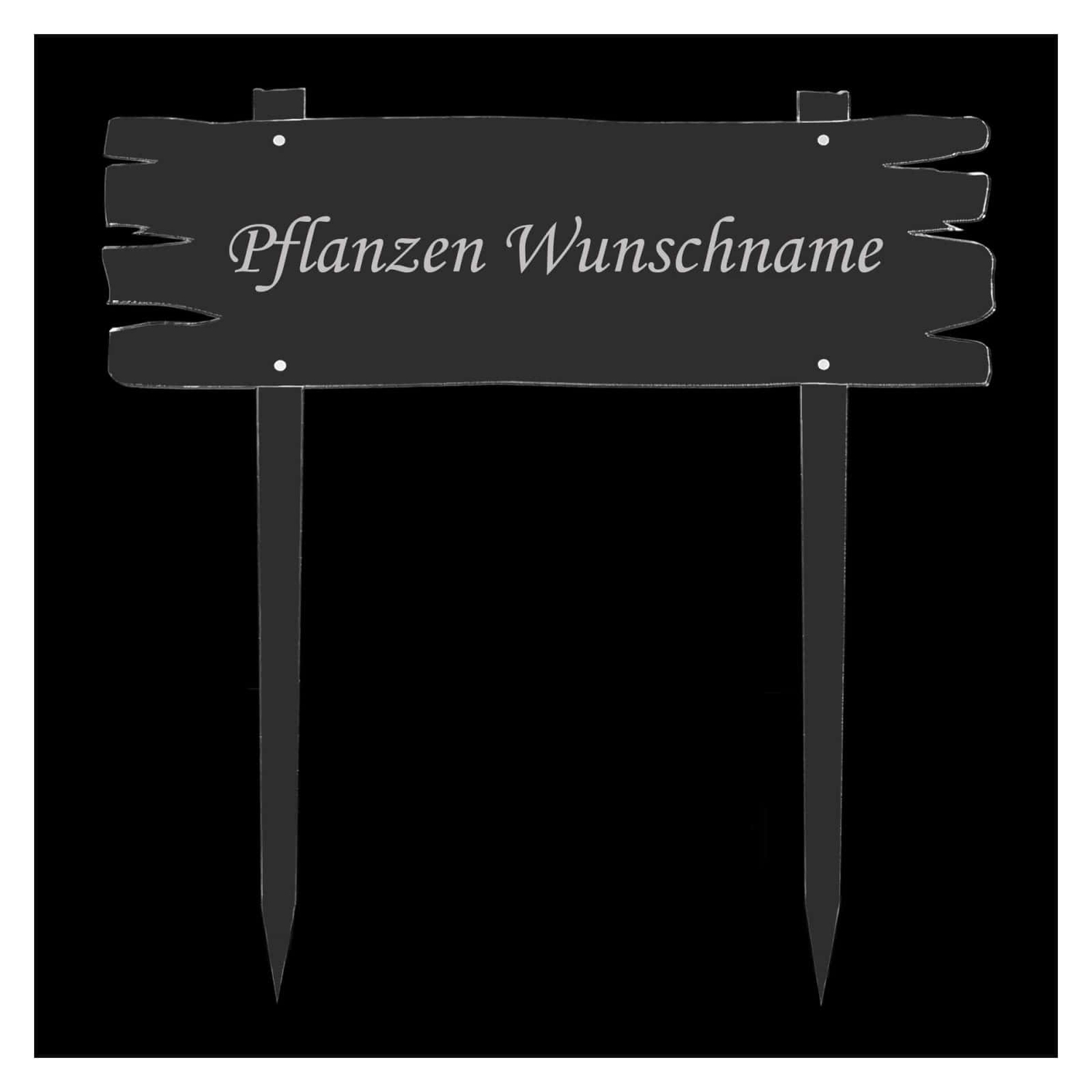PLEXIGLAS® Pflanzschilder Brettoptik XXL farblos transparent