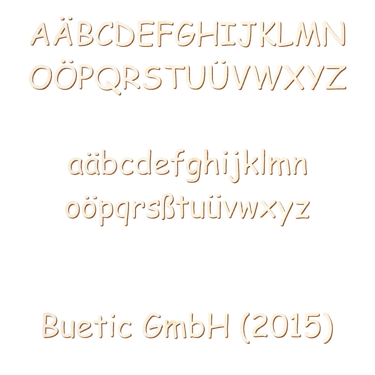 Holz Buchstaben Comic Sans MS