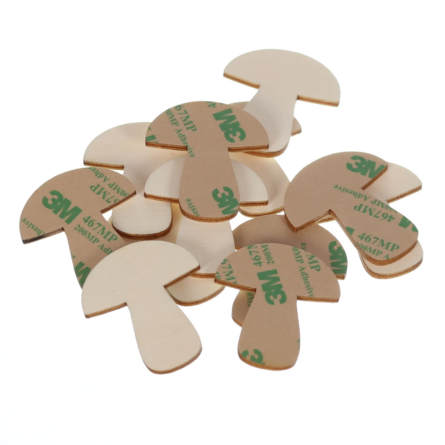 Pilze Holz Zuschnitt 1-10cm selbstklebend