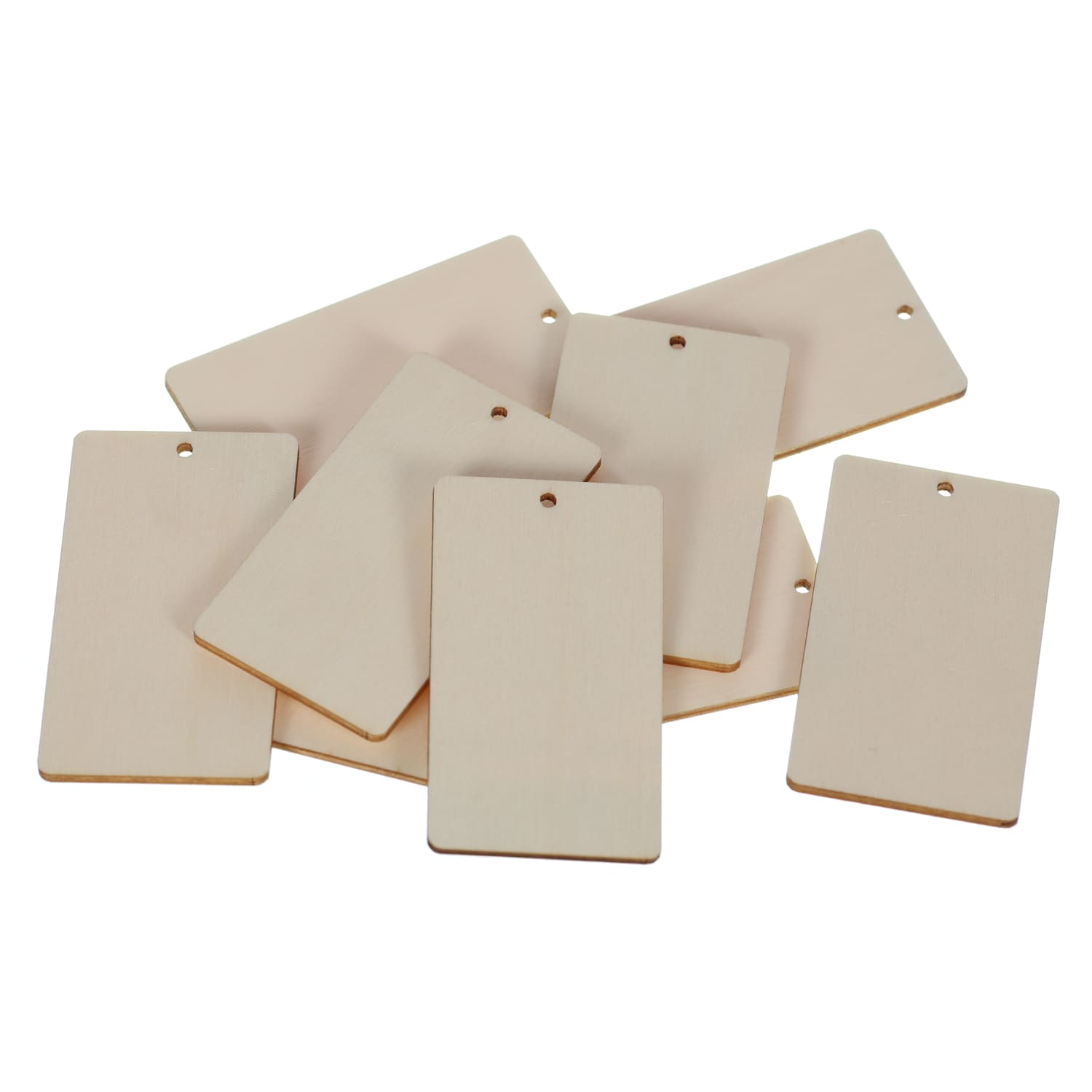 Anhänger Etiketten Dog Tags Holz Zuschnitt 2x1cm 20x10cm