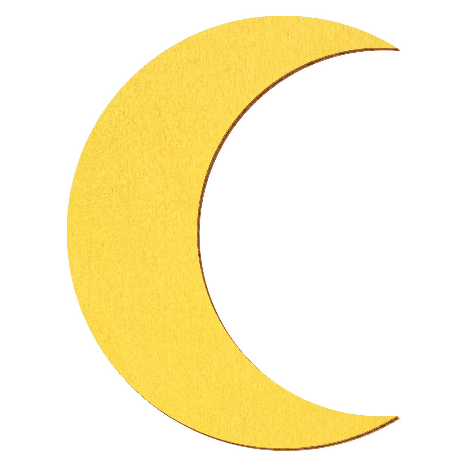 Mond Holz Zuschnitt Gelb 1-50cm