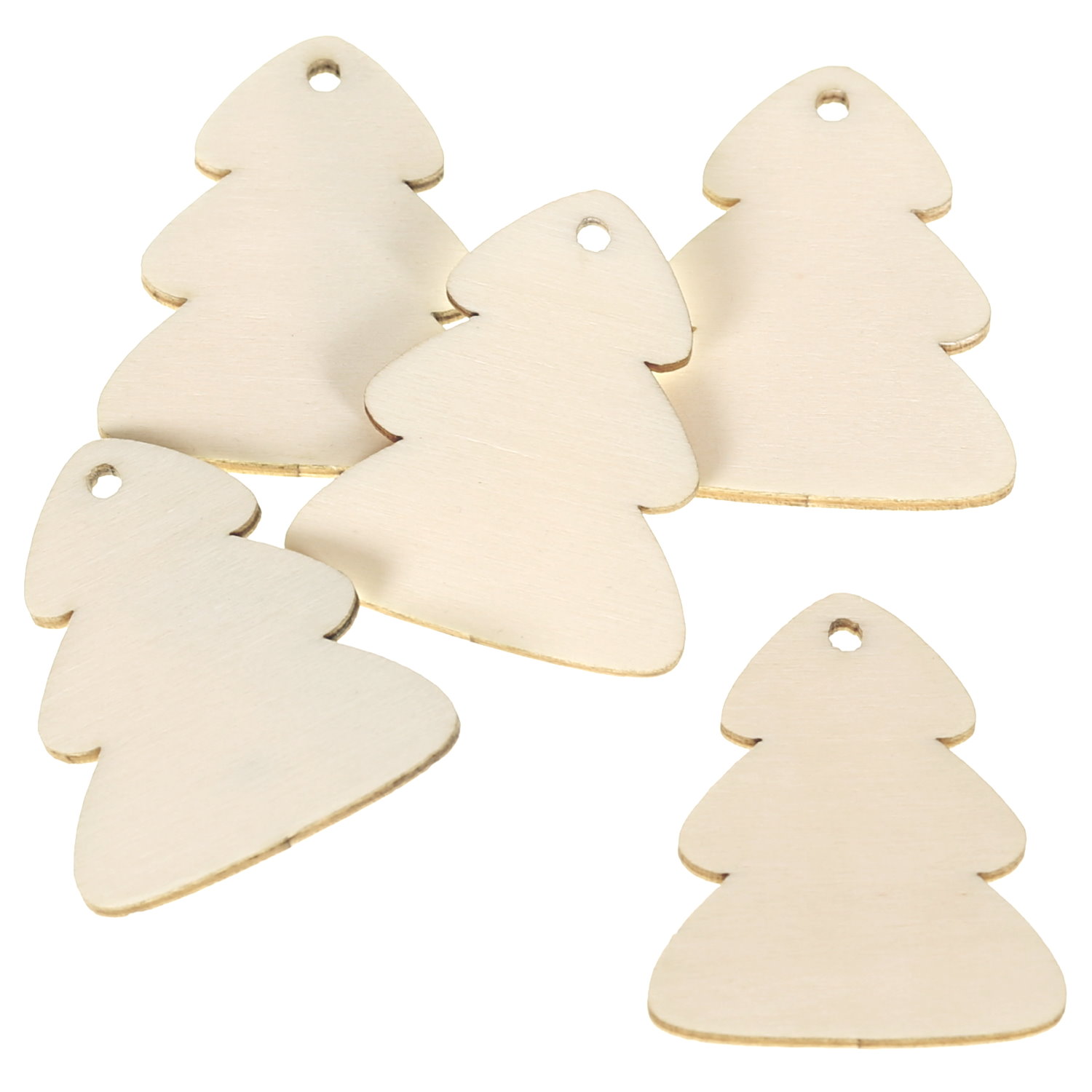 Tannenbaum mit Loch Holz Zuschnitt 2-10cm