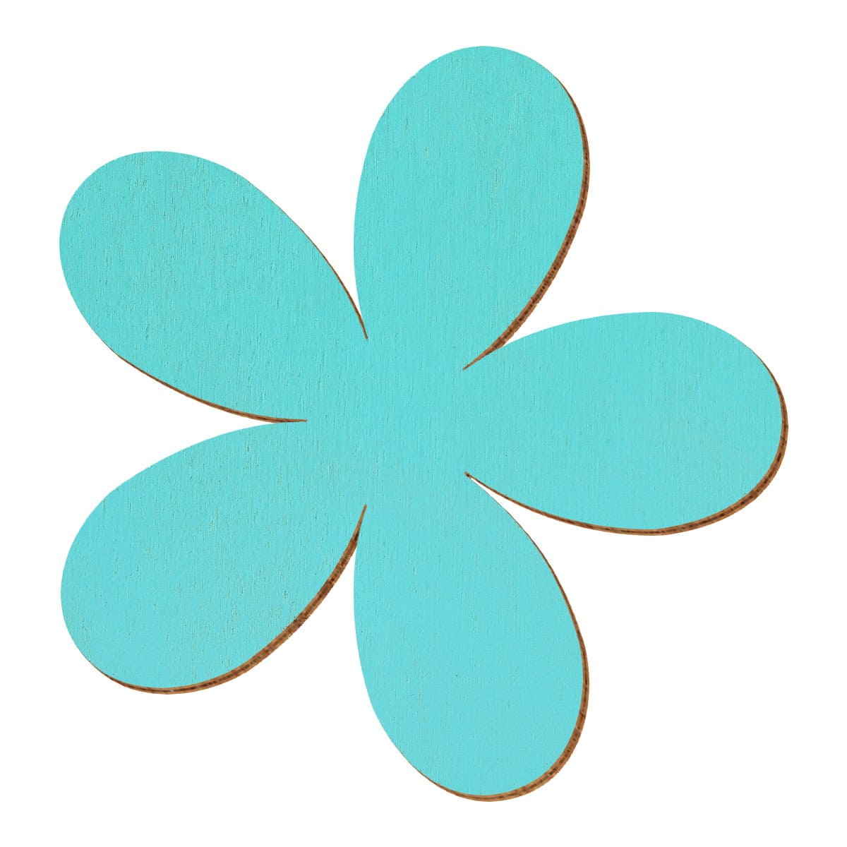 Plumeria Türkis Holz Zuschnitt 2-10cm