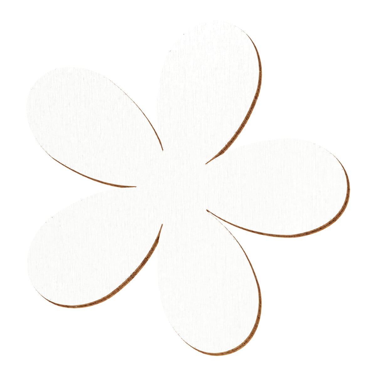 Plumeria Weiß Holz Zuschnitt 2-10cm