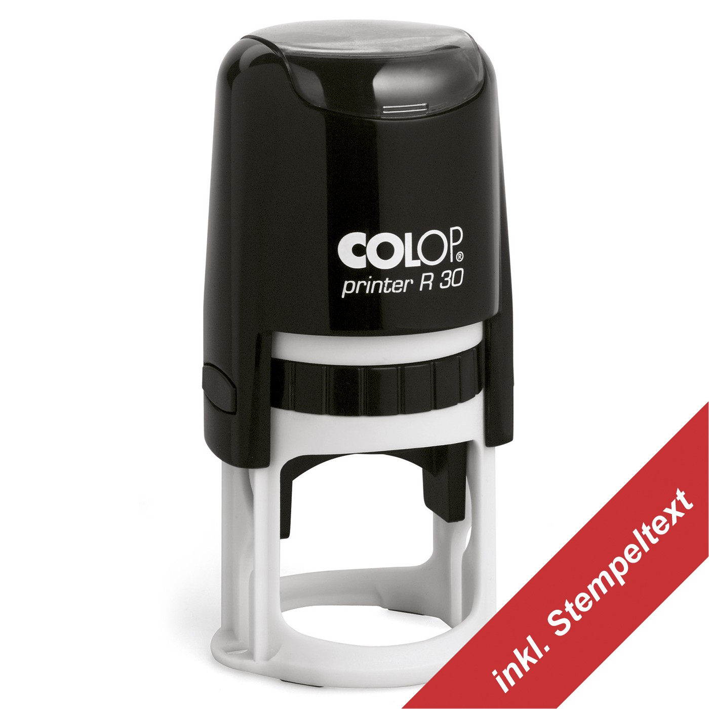 COLOP Printer Stempel Rund mit individuell gelasertem Stempeltext - R30