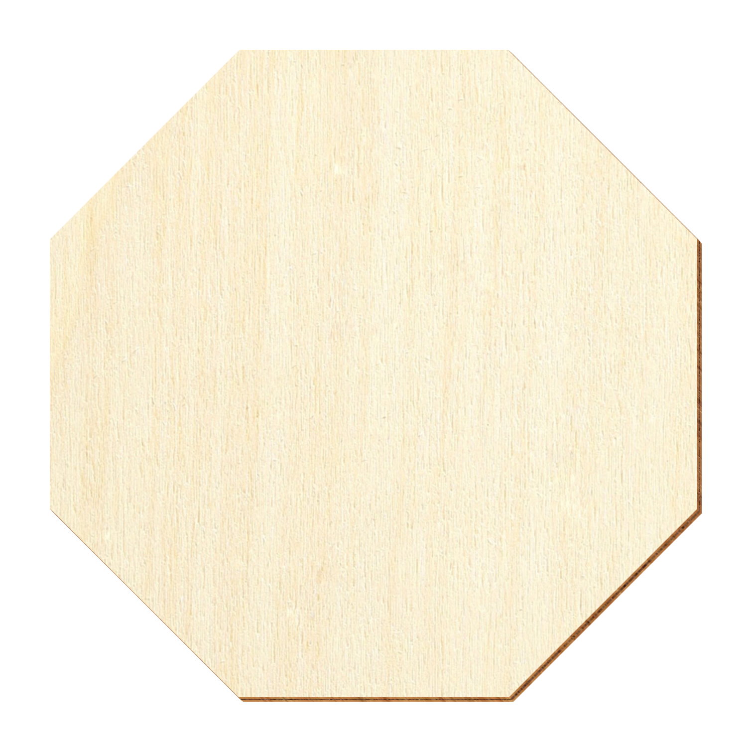Achteck Oktagon Holz Zuschnitt 1-60cm