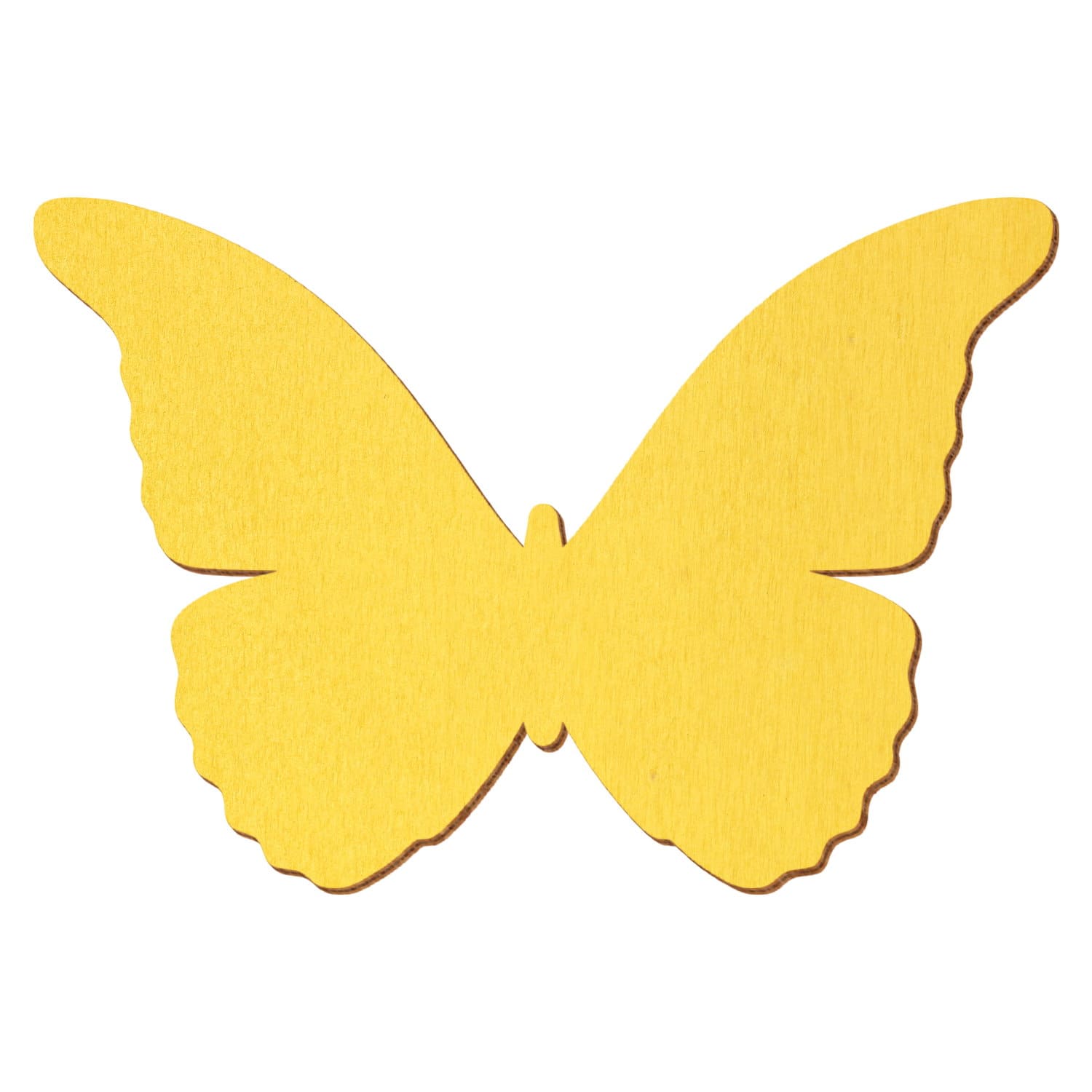Schmetterling Gelb Holz Zuschnitt 3-50cm