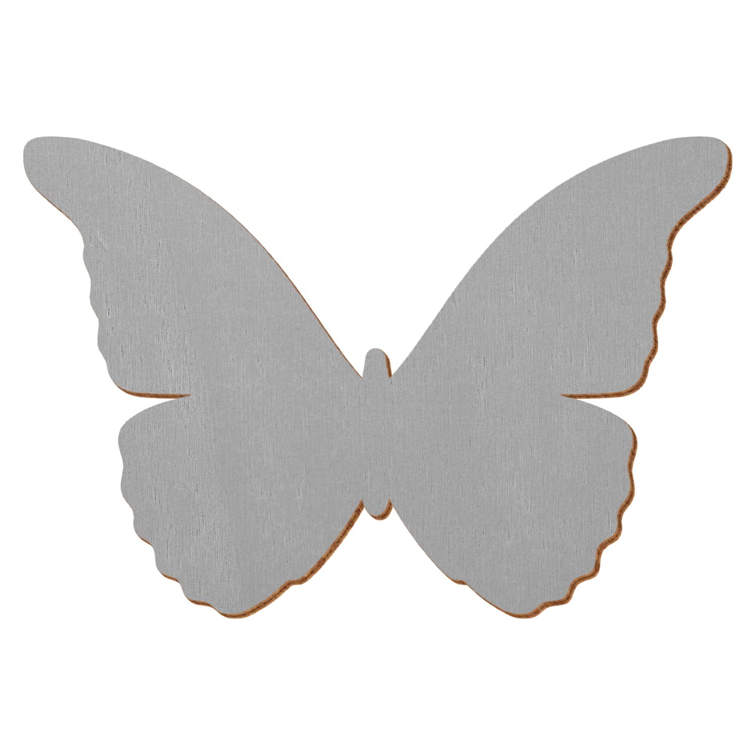 Schmetterling Grau Holz Zuschnitt 3-50cm